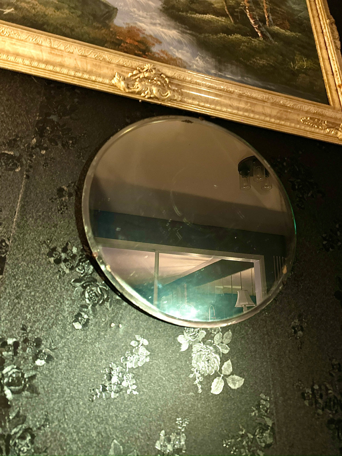 Antique Oval Wall Mirror, c. 1890–1910