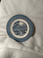 Royal China “Harvest” Blue Underglaze Transferware Plate, c. 1952