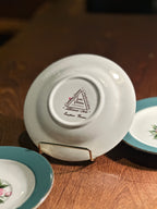 Set of 3 Vintage Century Service Vitreous China Plates in Empire Green, c. 1940s–1950s