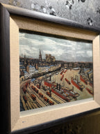Bernard Buffet – Nantes, Bateaux de Commerce (1972) – Vintage Lithograph No. 2226