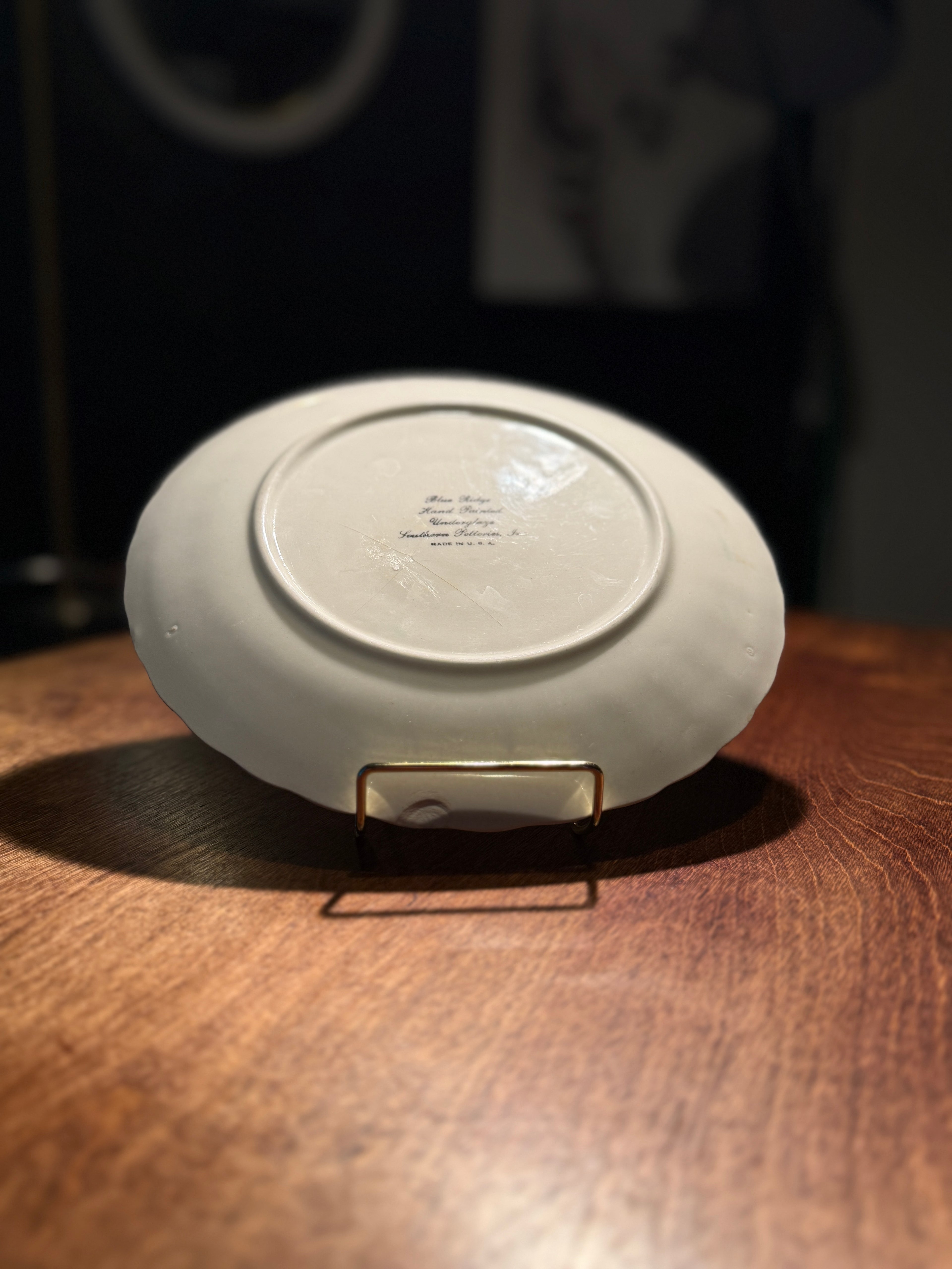 Blue Ridge Hand-Painted Floral Plates Southern Potteries, Tennessee c. 1938–1956 (Set of 2)