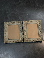 Mid Century Picture Frame, c. 1940s–1960s Ornate Hinged Double Frame