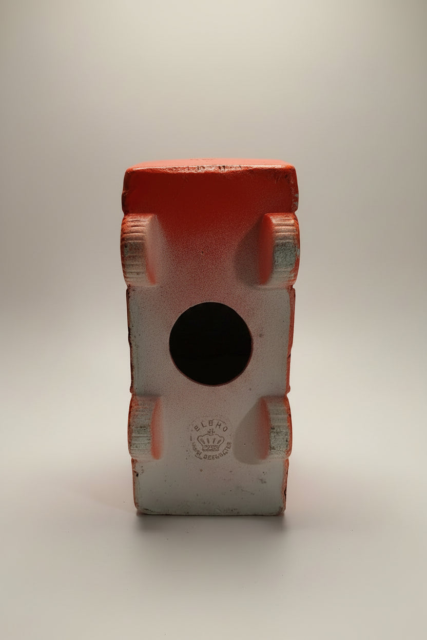 Vintage Telbro Ceramic Fire Truck Coin Bank (c. Mid-20th Century)
