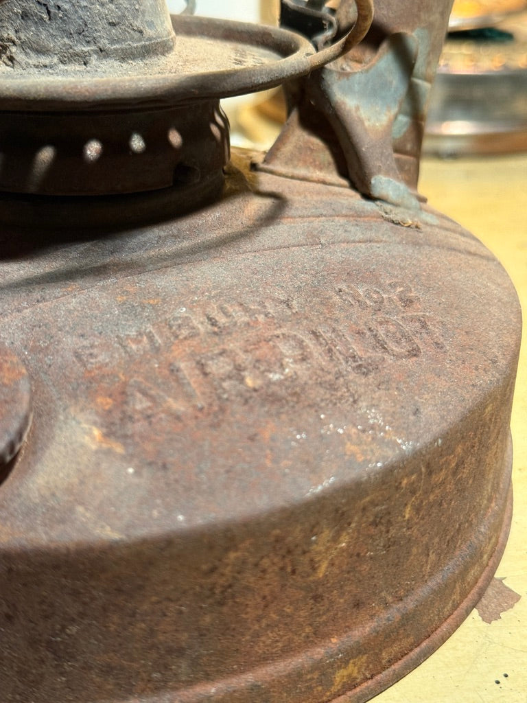 Vintage Embury No. 2 Air Pilot Kerosene Lantern, c. 1939–1953