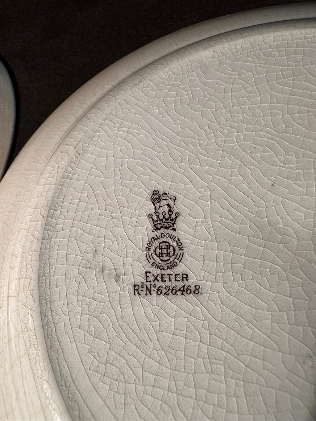 Antique Royal Doulton Exeter Plates, c. 1910s–1920s