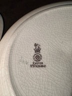 Antique Royal Doulton Exeter Plates, c. 1910s–1920s