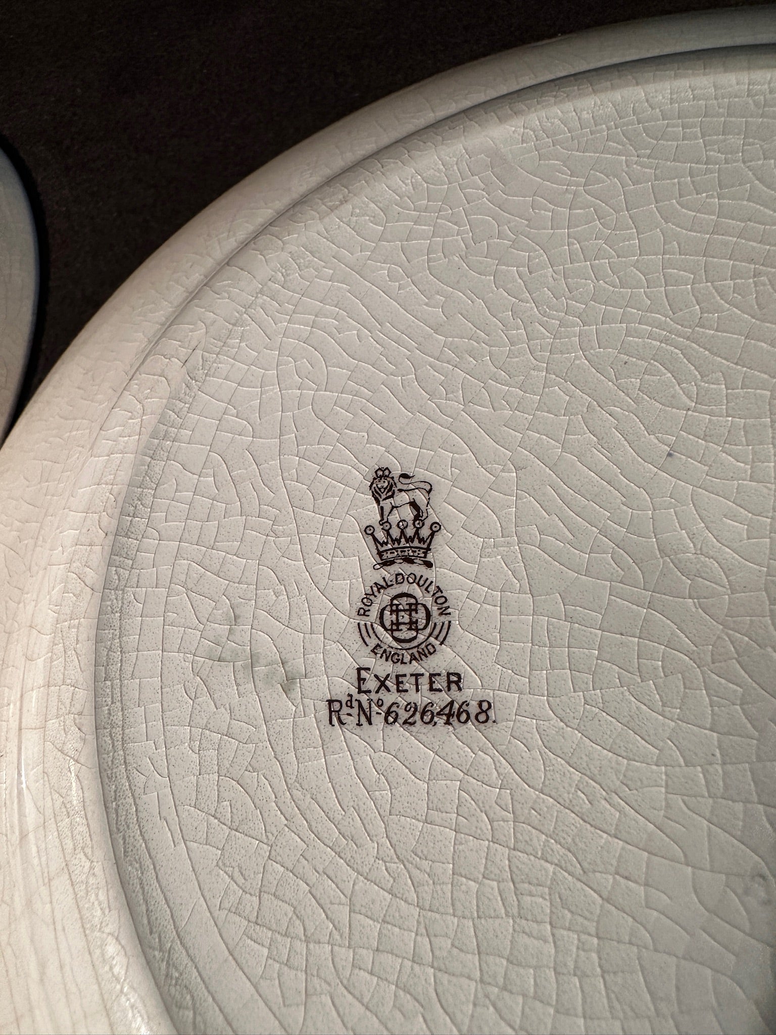 Antique Royal Doulton Exeter Plates, c. 1910s–1920s