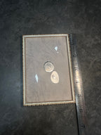 Mid Century Danish Design Mid Century Picture Frame with Convex Domed Glass, c. 1950s