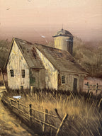 William Newport Signed Oklahoma Farmhouse Oil Painting, c. 1920s–1940s