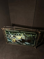 Equestrian Stained-Glass-Style Serving Tray, c. 1970s