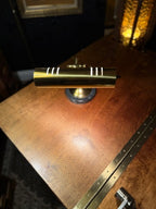 Vintage Brass Piano or Desk Lamp with Marble Base, Art Deco–Early Modern, c. 1925–1945