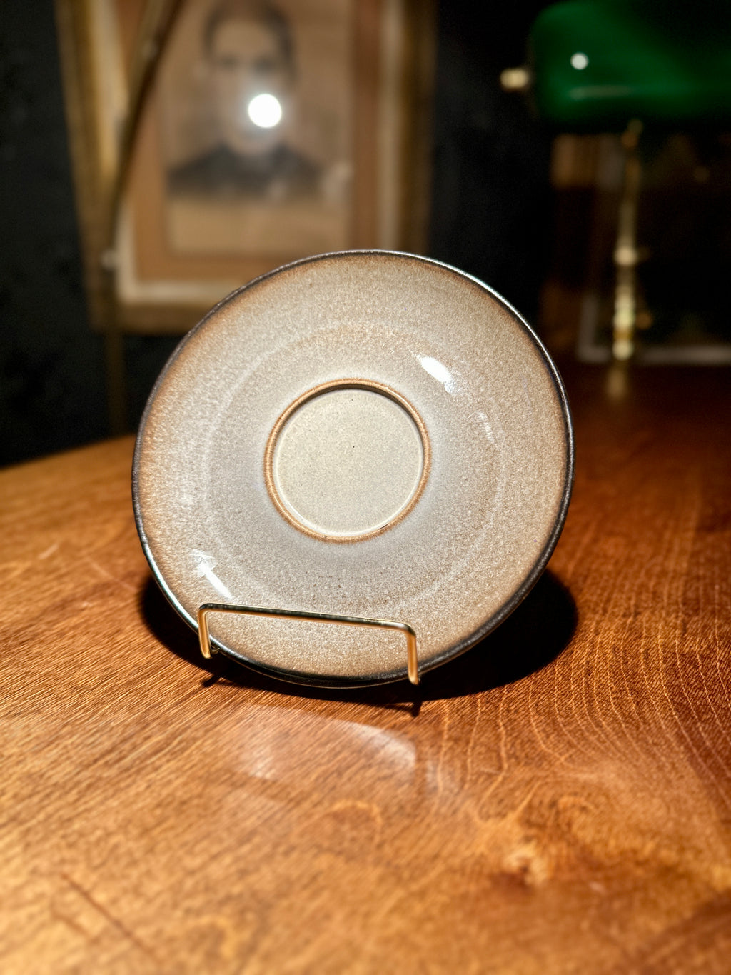 Vintage Denby Stoneware Saucer, Made in England, c. 1970s–1980s