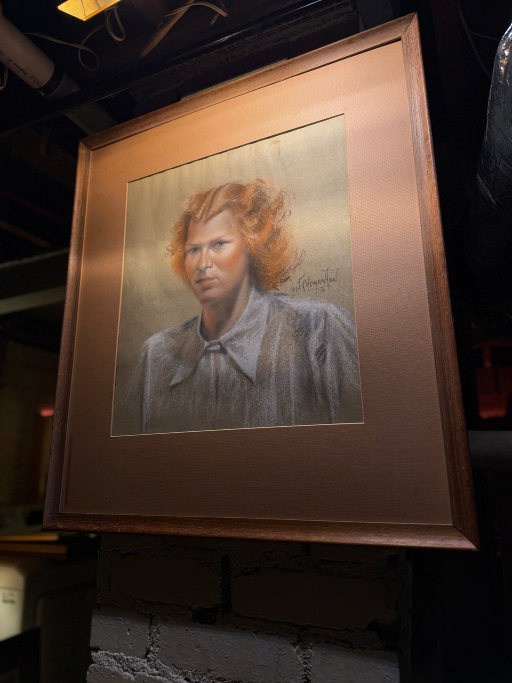 Early 20th Century American Pastel Portrait by T. Coleman Hill (c. 1905–1915)