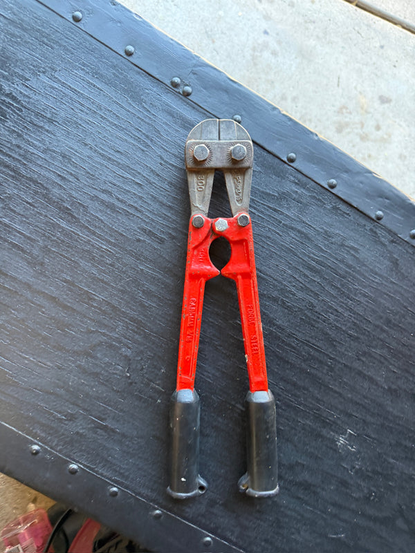 Vintage Forged Steel Bolt Cutter, 12 in. / 300 mm, c. 1940–1970