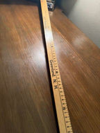 Mid-Century H. H. Oil Co. Advertising Wooden Yardstick | Greenland, New Hampshire, c. 1940s–1950s