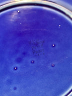W. S. George “Petit Point” Cobalt Blue Plate (c. 1940s–1950s)