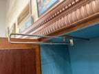 Antique Edwardian Art Nouveau Carved Oak Triple Wardrobe, Bevelled Mirror Door, Poppy and Bird-Head Panels, c. 1900–1910