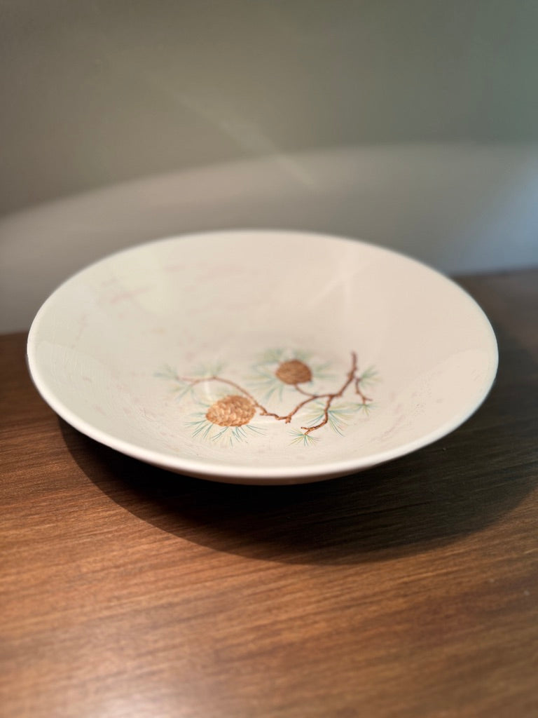 Vintage French Saxon Pine Cone Serving Bowl (c.1935–1945)