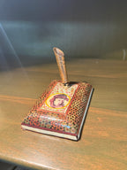 Vintage Persian Khatam Pen Stand, Painted Miniature, c. 1940–1970