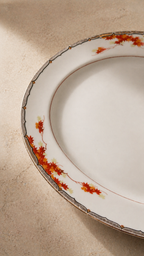 Vintage Autumn Maple Leaf Serving Platter c. 1980s