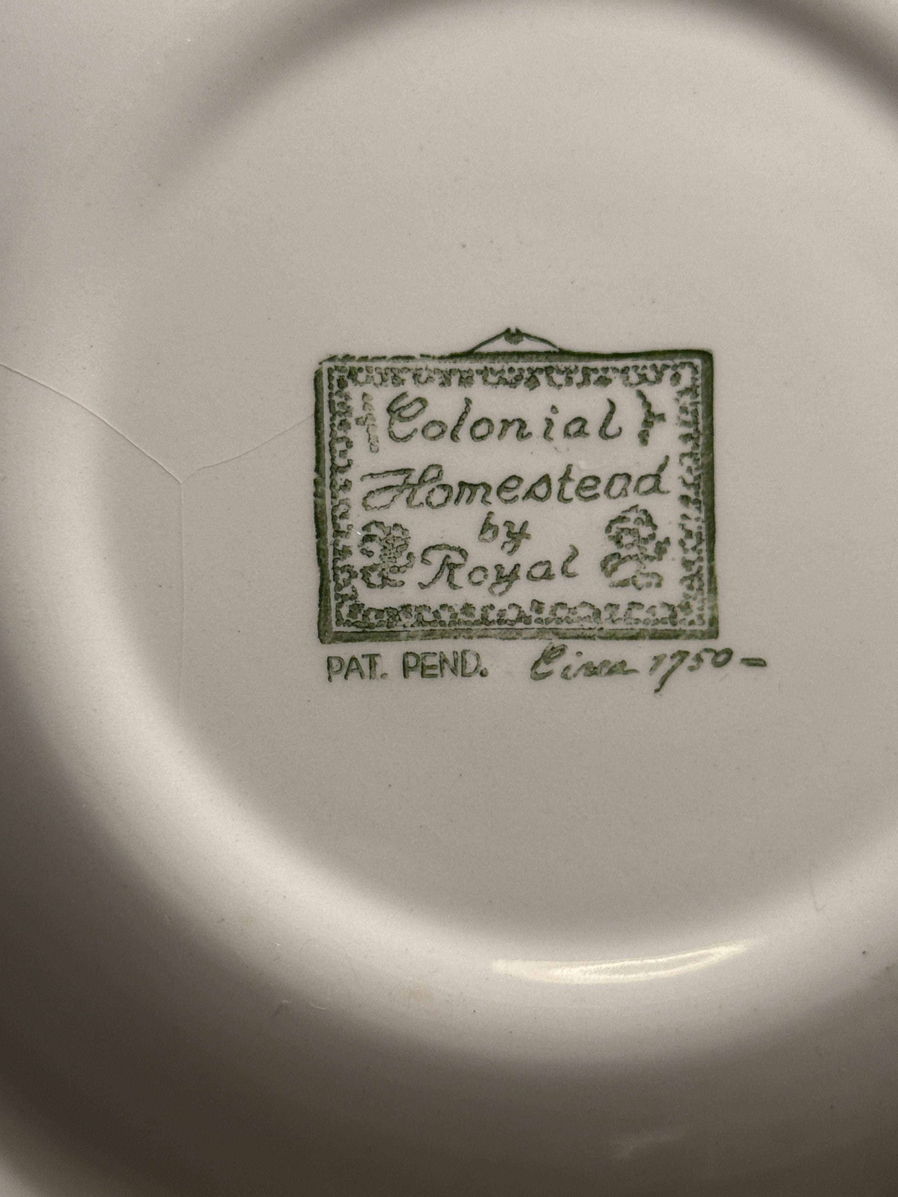 “Colonial Homestead” Dinnerware Set by Royal China Co., Sebring, Ohio — Circa 1950
