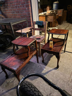Antique Late Victorian / Edwardian Two-Tier Cherry Occasional Tables, c. 1890–1915 (Pair)