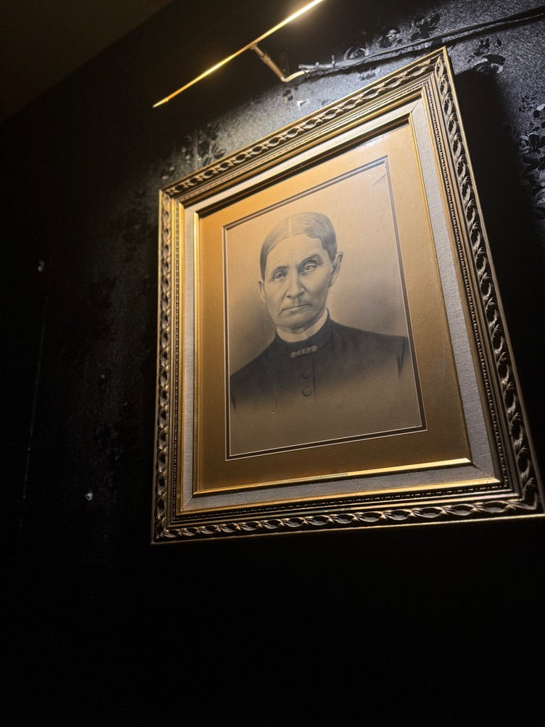 19th-Century Charcoal & Chalk Portrait of a Woman – Victorian Folk Realism, c.1870