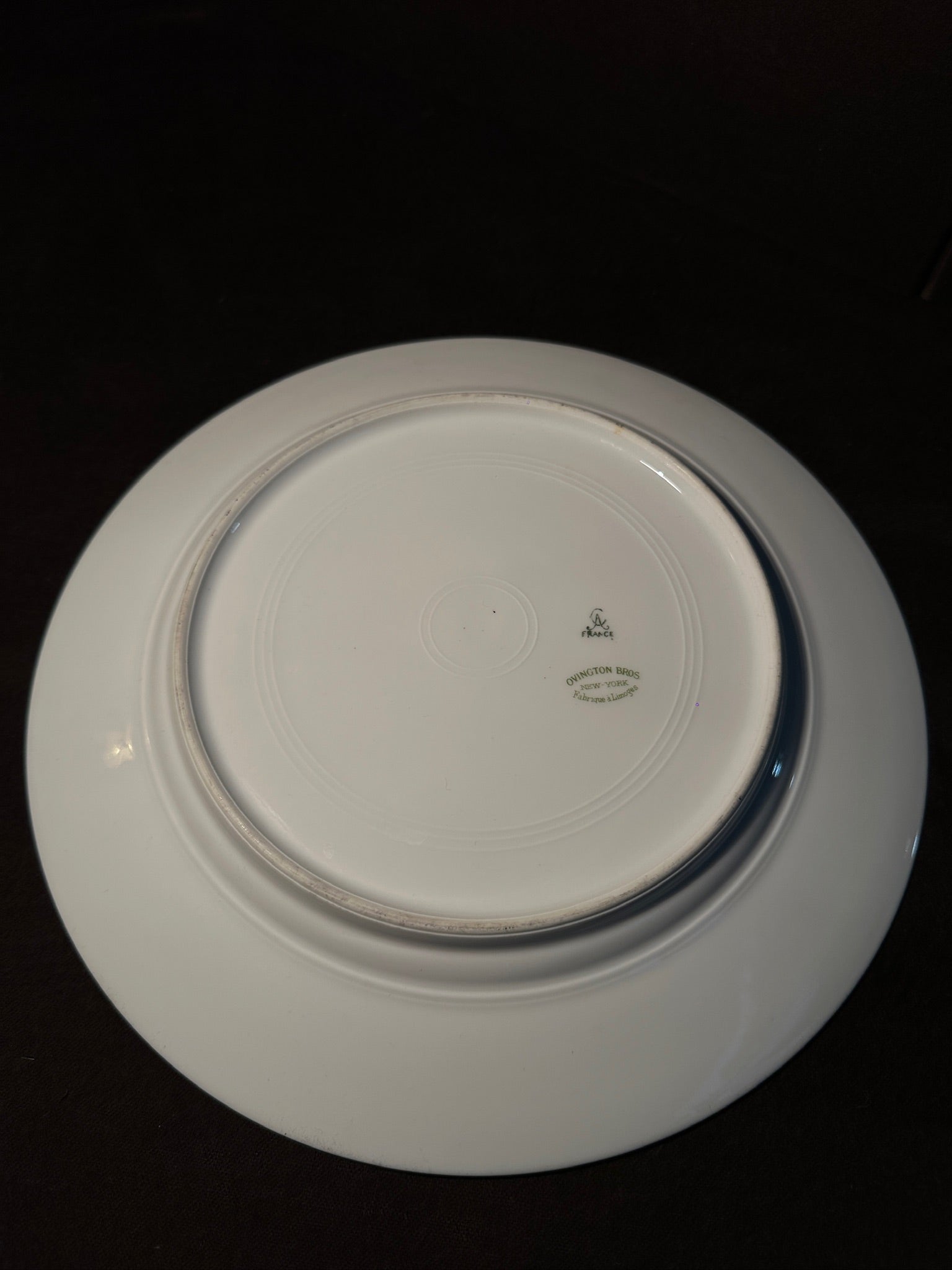 Antique Ovington Bros. New York Limoges Floral Porcelain Plate, c. 1890–1915