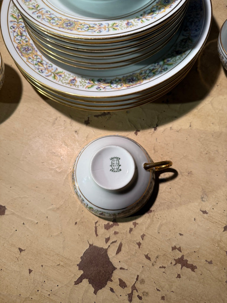 Wm. Guérin & Co. Limoges Porcelain Service, France (c. 1900–1925)