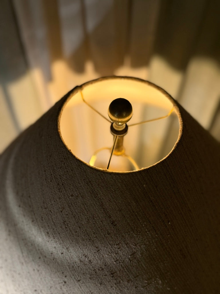 Mid-Century Chinese Revival Bronze Vessel Table Lamp | Hollywood Regency Lighting c. 1960