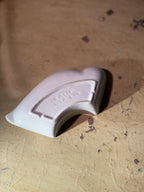 Mid Century Calif USA Sculptural White Dish