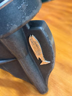 Roddymatic 902 Spinning Reel by Roddy, Black Cast Body with Applied Copper Fish Badge, Full Bail and Original Crank