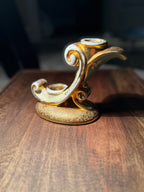 Gilt Rococo Scroll Double Candleholder, c. Early-to-Mid 20th Century
