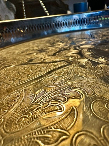 F. B. Rogers Engraved Silverplate Gallery Tray  c. 1940s–1960s