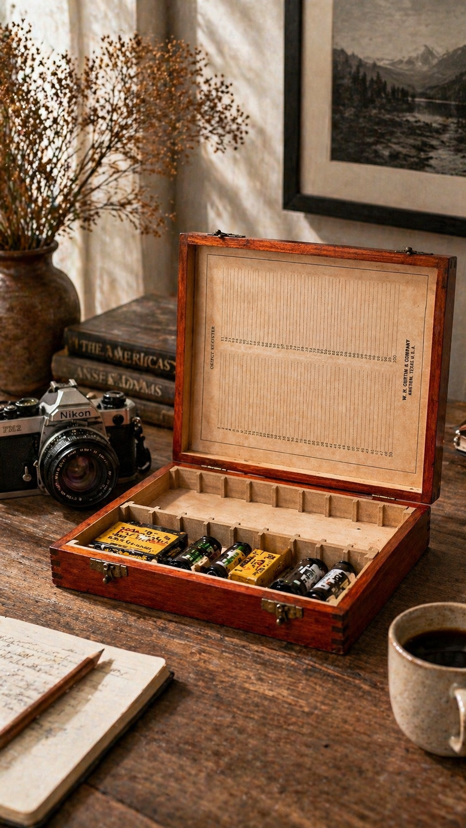 Vintage 35mm Slide Storage Case by W.H. Curtin & Co. c. 1950s–1970s