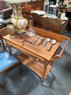 Victorian Washstand with Towel Bars and Open Lower Shelf, Turned Legs, American, c. 1875–1900