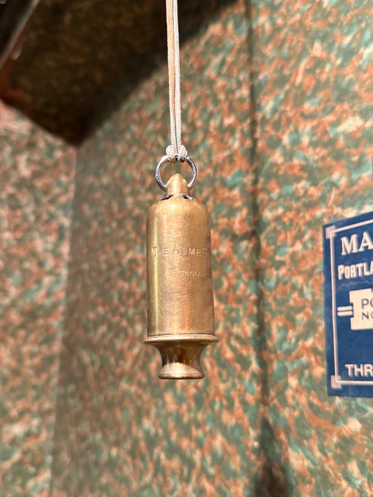 Antique Brass “The Home Siren” Whistle – England c. 1930s