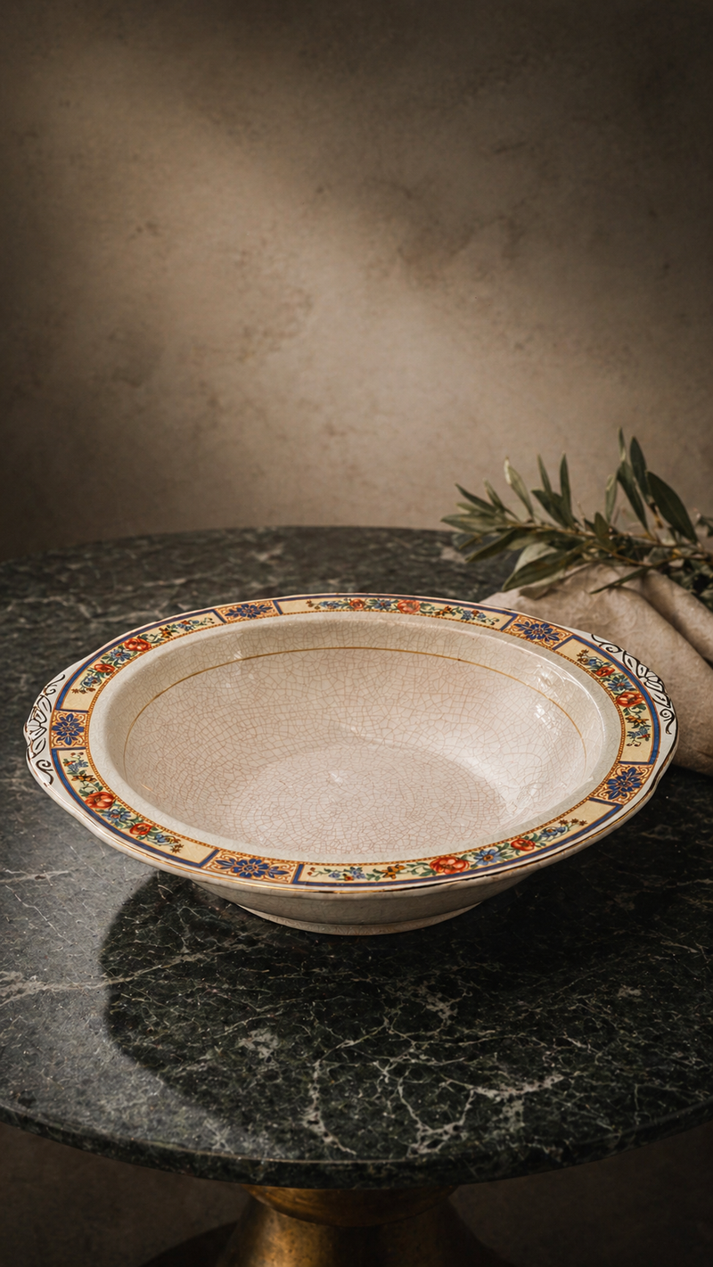 Antique W.H. Grindley “Mignon” Ivory Serving Bowl c. 1920s–1930s | Reno, NV Antiques