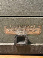 1936 Underwood Champion Portable Typewriter with Original Case
