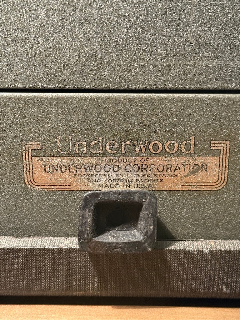 1936 Underwood Champion Portable Typewriter with Original Case