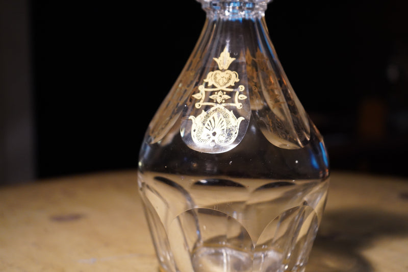 Baccarat Harcourt Empire Gilded Crystal Decanter France