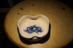 Vintage Mid Century E.T. Pottery Marshall Texas Blue Spongeware Bowl c. 1940s
