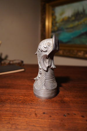 Vintage Cast-Metal Fish Fountain Spout, c. Mid-20th Century