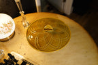 Vintage Mid Century California Pottery Olive Green Covered Serving Dish, c. 1950s–1960s