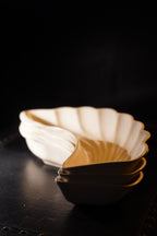Recommended Price: $48 for the set of 3  Lane &amp; Co. Van Nuys California Ceramic Shell Serving Dishes, c. 1960s