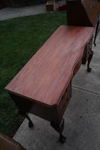 1940s Kindel Grand Rapids Queen Anne Revival Writing Desk