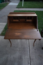 Refinished Oak Slant-Front Secretary Desk, c. 1940s–1950s