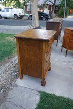 Antique Tiger Oak Chiffonier Chest, c. 1890–1910