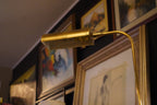 Mid Century Modern Frederick Cooper Adjustable Brass Pharmacy Floor Lamp, c. 1970s