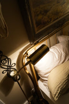 Mid Century Modern Frederick Cooper Adjustable Brass Pharmacy Floor Lamp, c. 1970s